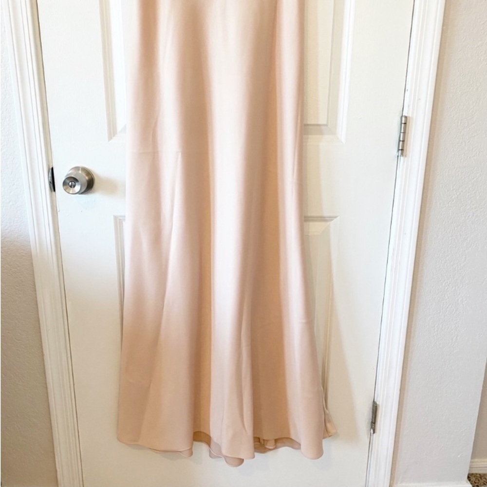 BHLDN SACHIN + BABI Beckett Satin Blouson Formal Gown In Oyster NWT Evening - Picture 11 of 15